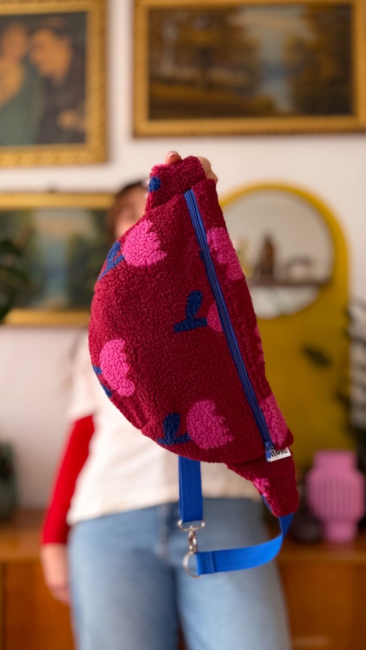 saszetka nerka Nerka Wspomnienie Wiosny Bordo