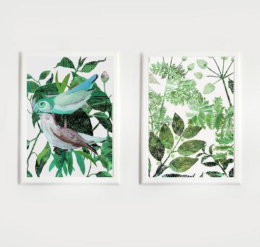 2 ilustracje botaniczne | 30x40 cm Anita Tomala