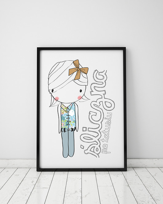 plakaty Plakat. Śliczna po tatusiu