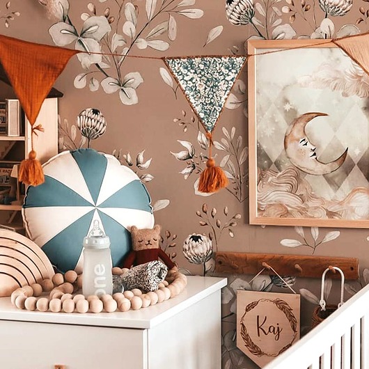 naklejki ścienne do pokoju dziecka Clover Beige