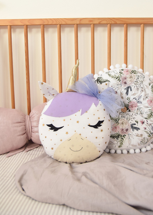 misie i maskotki Jednorożec poduszka dekoracyjna
