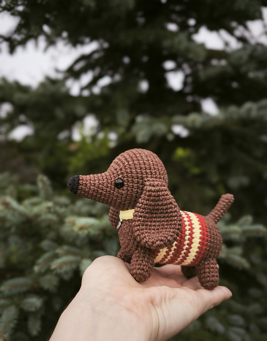 misie i maskotki Maskotka jamniczek, Zabawka piesek, Jamnik, Prezent dla dziecka