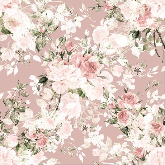 naklejki ścienne do pokoju dziecka Tapeta Dusty Rose 53cm x 10m PZ