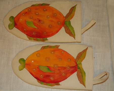 łapki pomarańczowe, kuchenne. mag1966