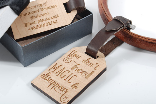 MAGIC- personalizowana zawieszka do bagażu MOODFORWOOD Studio