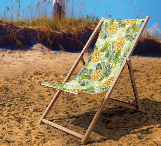 Leżak drewniany- Ananas AllbagAllprints