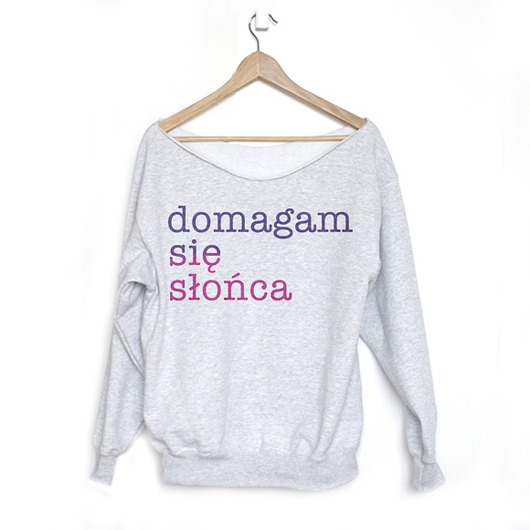 Domagam się słońca Szara gruba Z ONE MUG A DAY