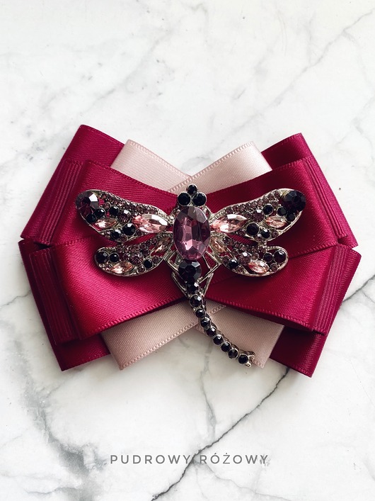 broszki Brosza z ogromną Ważką z kryształkami NEW