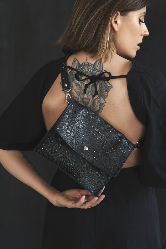 torby na ramię Boxy Bag S Night Sky - dwuczęściowa torebka