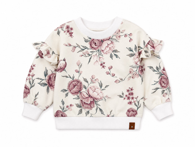bluzy dla dziewczynki Bluza dziecięca Piwonie