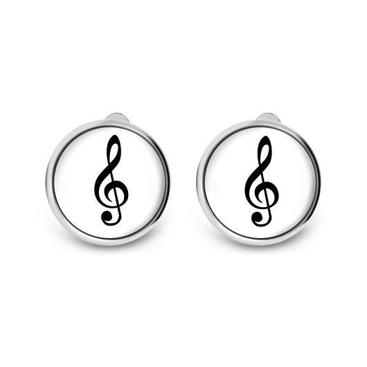 klipsy Klipsy - Klucz wiolinowy