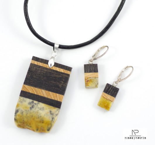 Wood&Amber Komplet Czarny Dąb Maszyneria