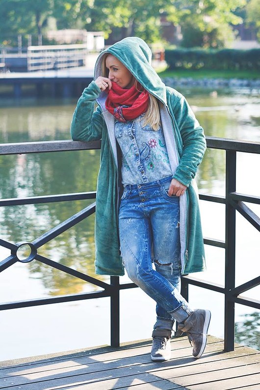 Travel Coat Długi Ciepły Płaszczyk Futerko 3 for U