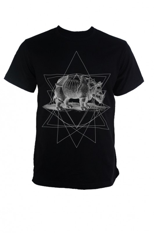 RHINO - Koszulka Męska T-shirt CZARNY GAU great as You