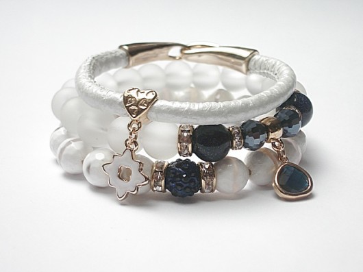 White and navy blue /10.07.15/ set KiKa pracownia