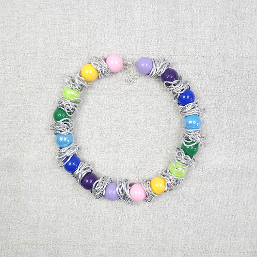 korale 7028 Tęczowy naszyjnik 