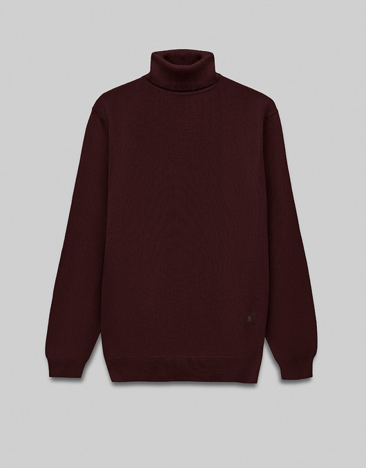 swetry męskie Sweter męski goriano golf bordowy