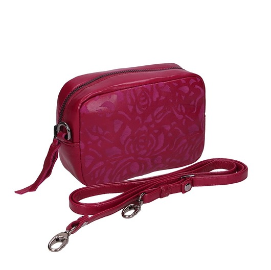 Torebka skórzana czerwona Complimento marki Bolsa Bolsa
