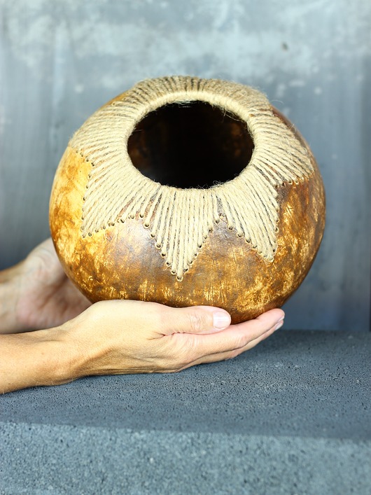 wazony Wazon ceramiczny "Pleciony brzeg"