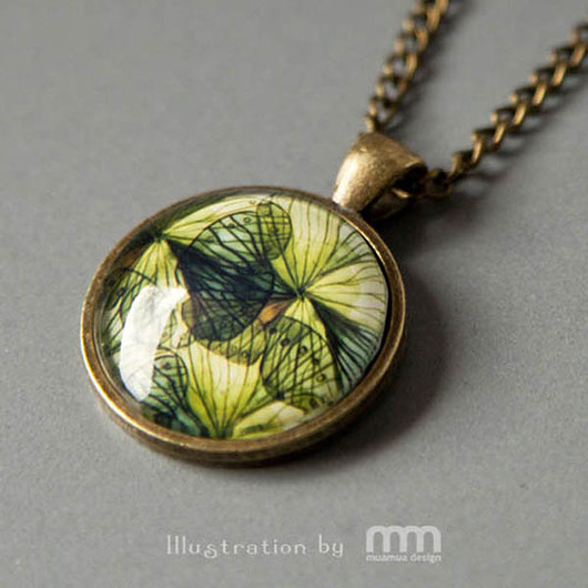 AUTUMN BIRD medalion muamua design
