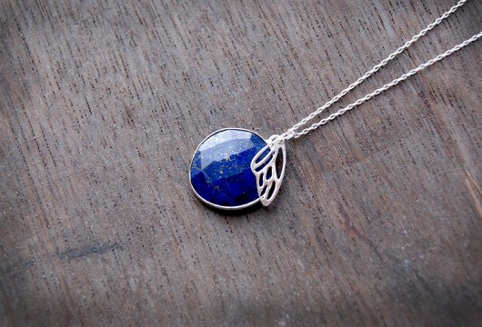 Naszyjnik Fairy lapis lazuli + srebro pr.925 03 Lili in the Garden