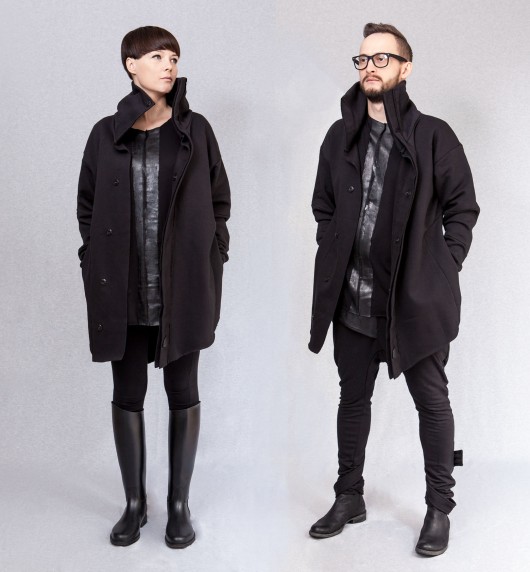bluza bez kaptura damska Gruby Zatrzaskowiec