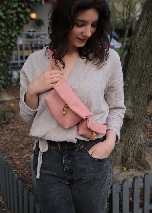 saszetka nerka Dual Bag Antique Rose