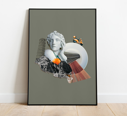 Plakat ITALIA A MANO studio