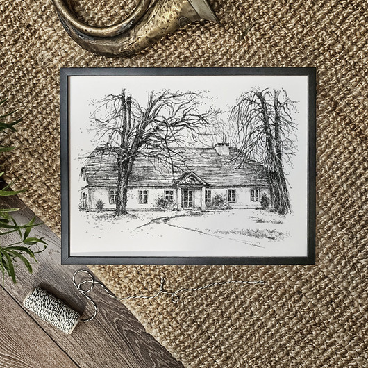grafiki i ilustracje Dworek Fryderyka Chopina w Żelazowej Woli