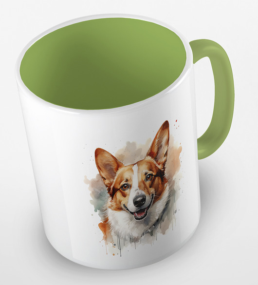 kubki Kolorowy kubek "Corgi" - mix kolorów