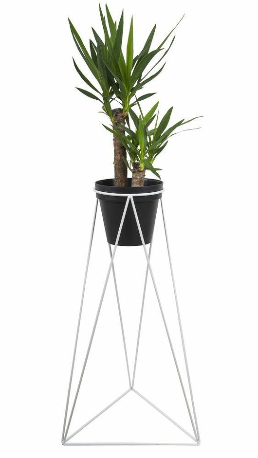 Kwietnik Stojący Loft 60 cm Biały MIA home