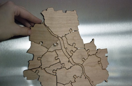 puzzle WARSZAWA magnes Lokalny