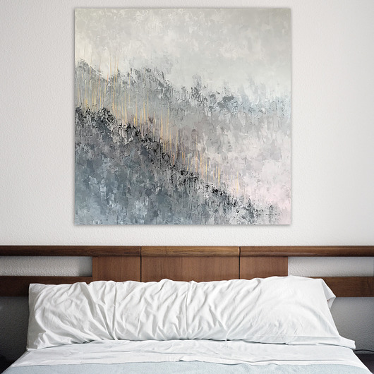 Obraz na płótnie 90 x 90 cm, farby akrylowe Beata Jarecka