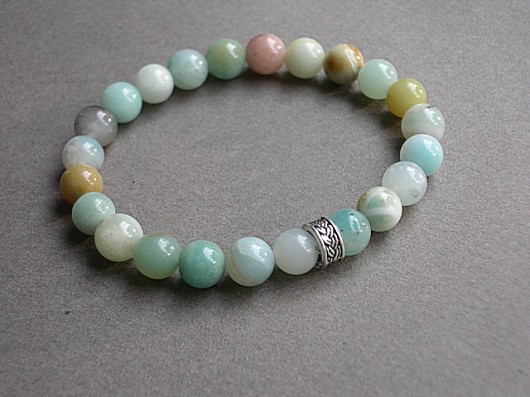 Mint amazonite  - bransoletka KiKa pracownia