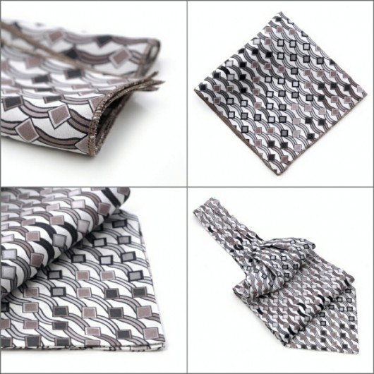 Zestaw ascot/fular i poszetka MALMO Mona Jewellery