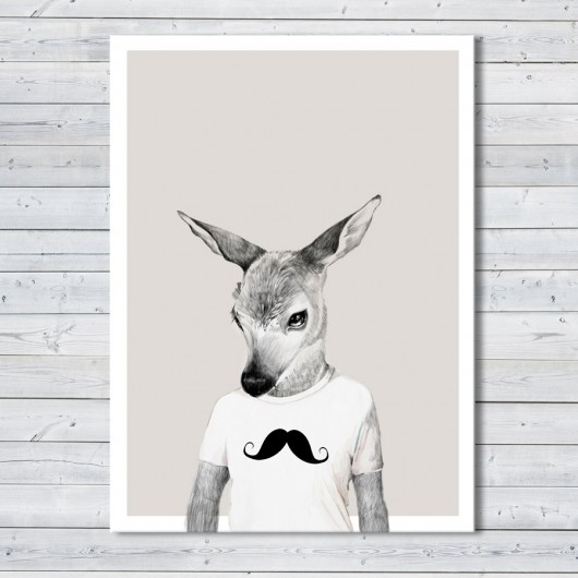 OBRAZ NA PŁÓTNIE - JELONEK DEER - 60x80cm LUdesign gallery