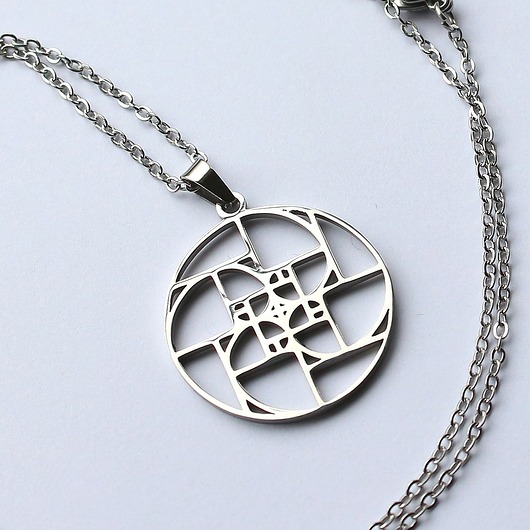 wisiory Wisior ze spiralą Fibonacciego