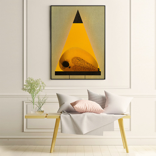 plakaty Plakat Śpiący ilustrator