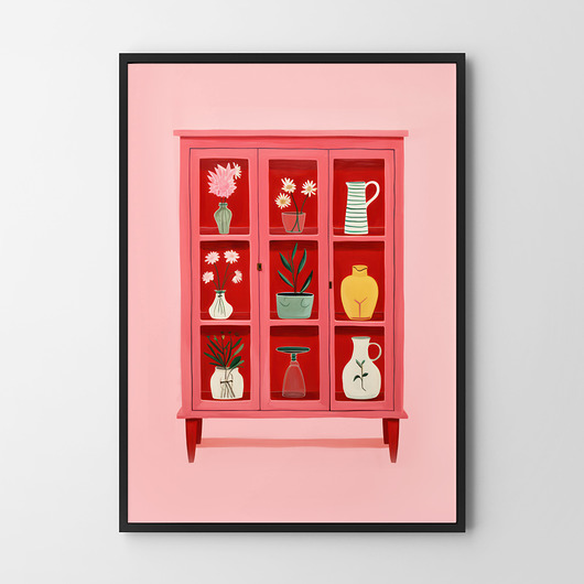 plakaty Różowy plakat - plakat/ilustracja