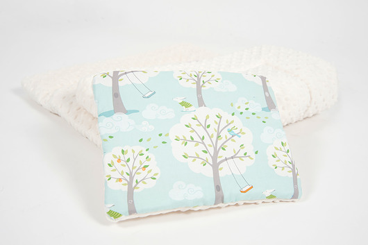 Podusia do wózka - Las ecru - 23x30 cm Minky and Cotton