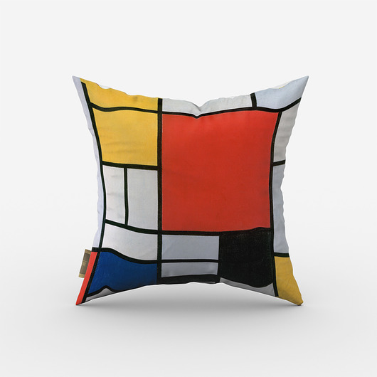poduszki z grafiką Poduszka - Poduszka - Piet Mondrian - Kompozycja