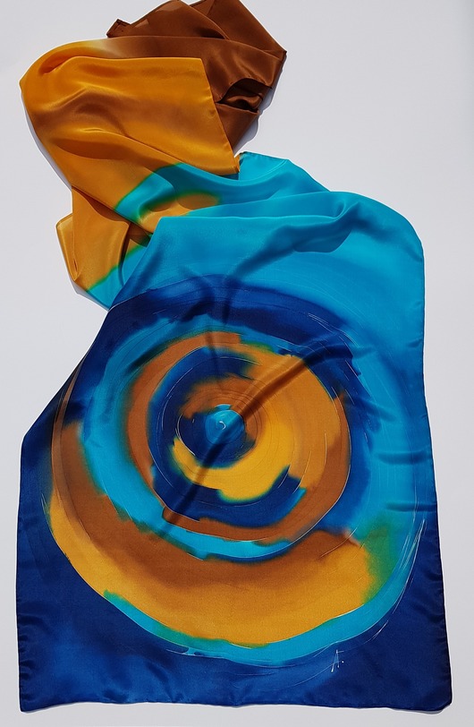 apaszki Szal jedwabny, unikatowy