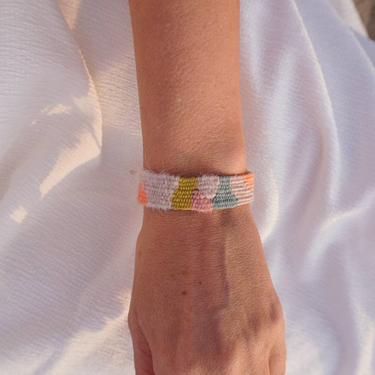 bransoletki na sznurku Bransoletka tkana na krośnie - Słońcem Tkane