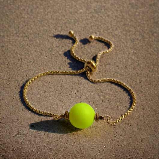 bransoletki złote Swarovski neon pearls : ONE : neon yellow