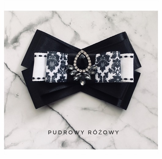 broszki Brosza  Glamour  Black & White NEW