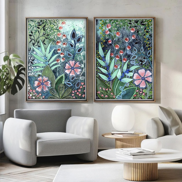 grafiki i ilustracje Zestaw 2 prac