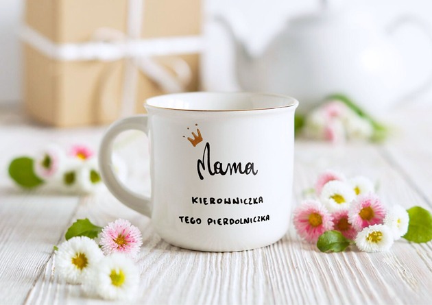 kubki Kubek Mamy Kierowniczki, zabawny prezent na Dzień Matki