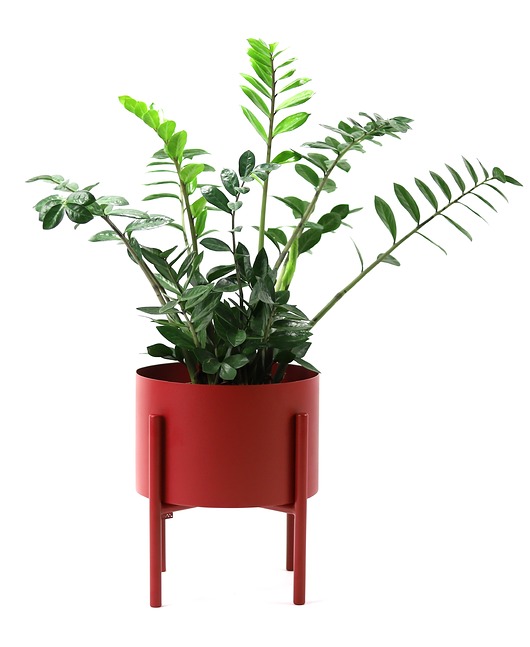 kwietniki Kwietnik Metalowy MOYENE 37cm Bordowy