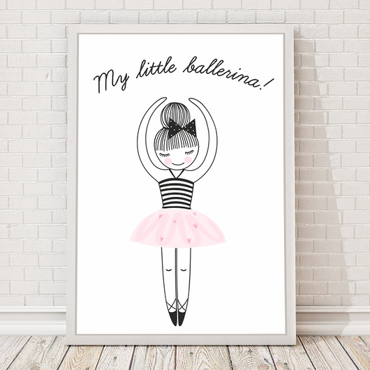 PLAKAT, OBRAZEK My little ballerina Dekoracjan