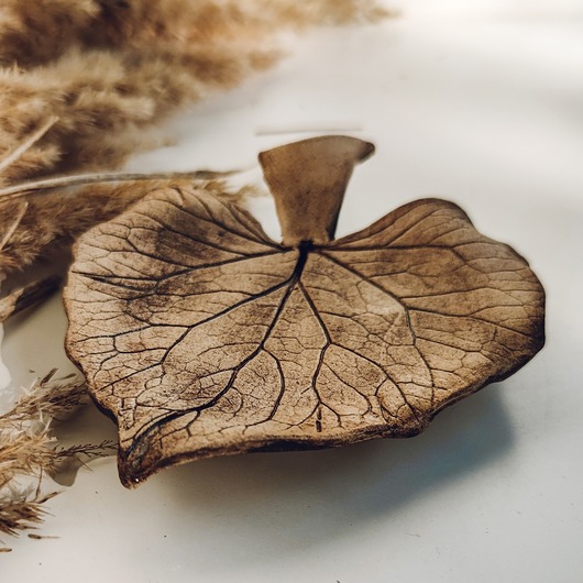 patery i talerze Leaves mini - patera liść piasek pustyni
